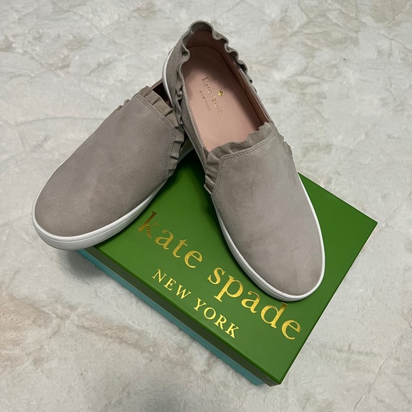Kate Spade Lilly Sneakers in Grey Suede Size 9 - Picture 4 of 12